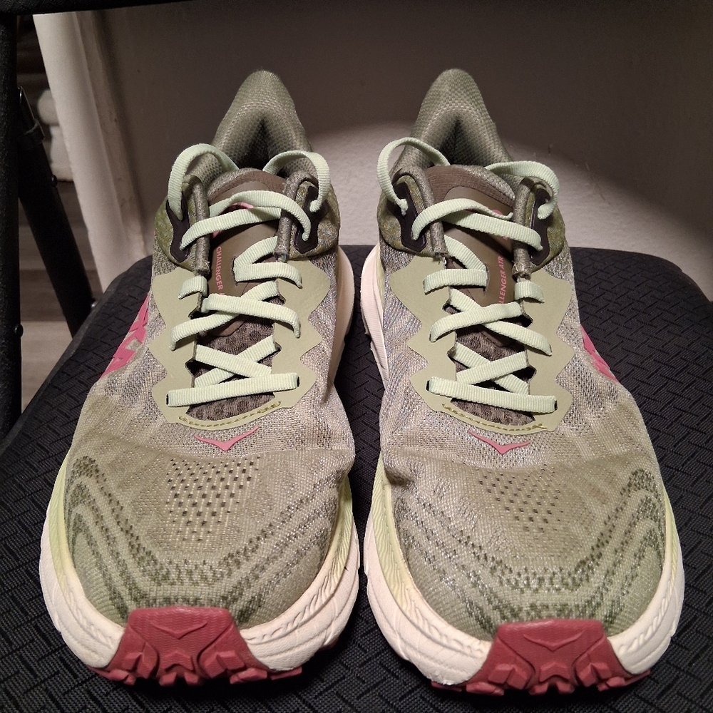 Hoka Women's Sneakers - Olive and Pink - Picture 2 of 6